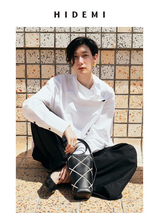 HIDEMI小酌红酒包（设计感水桶包小号）限量黑白编织 商品图12