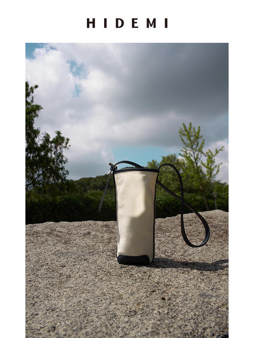 HIDEMI小酌红酒包（设计感水桶包小号） 帆布 商品图0