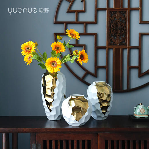 新中式仿真花定制花艺套装客厅包厢餐桌花摆花摆件装饰花假花摆设 商品图4