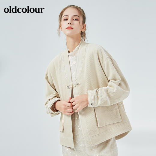 oldcolour2021秋季商场同款休闲百搭中外套女N34042437 商品图2