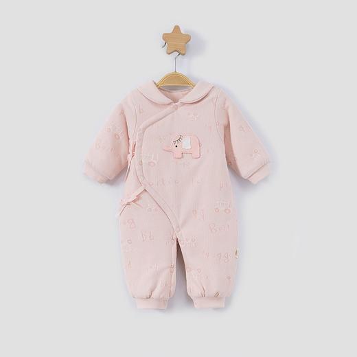 新生儿衣服宝宝女长袖连体衣秋冬夹棉加厚卡通哈衣棉服男秋季爬服 商品图3