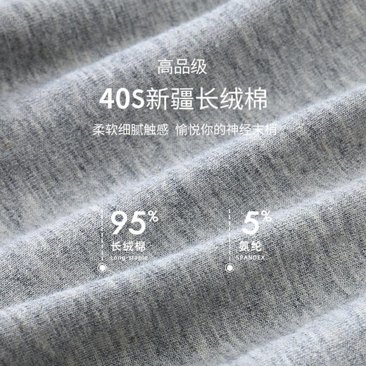 【4条装】男士纯棉内裤平角裤 中腰棉质四角裤男式时尚柔软裤头裤衩 商品图3