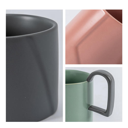 JOYYE卓艺多维空间陶瓷杯TMC0120049水杯男办公室女简约咖啡杯马克笔 商品图2