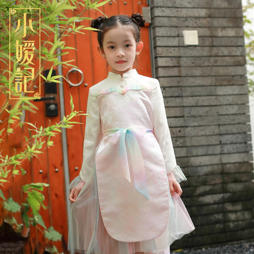 非质量问题不退换哦~小嫒記 原创女童秋装连衣裙汉服新款洋气春古装儿童公主裙子知否襦裙 商品图3