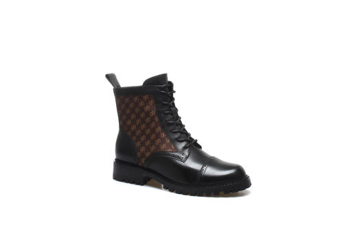 豪麟名鞋奥莱迪嘉女装牛皮革帅性马丁靴DJYZA12WN029黑色 原价2460元 商品图0