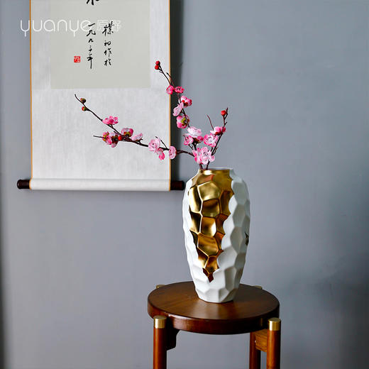 新中式仿真花定制花艺套装客厅包厢餐桌花摆花摆件装饰花假花摆设 商品图0