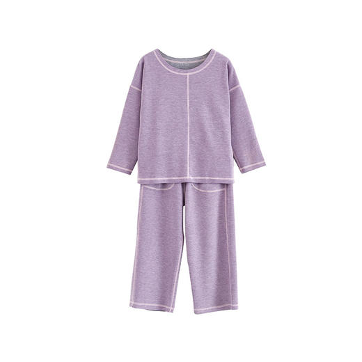 21冬款儿童保暖内衣家居服套装科技聚热无痕羊毛绒AB美线磨毛 商品图4
