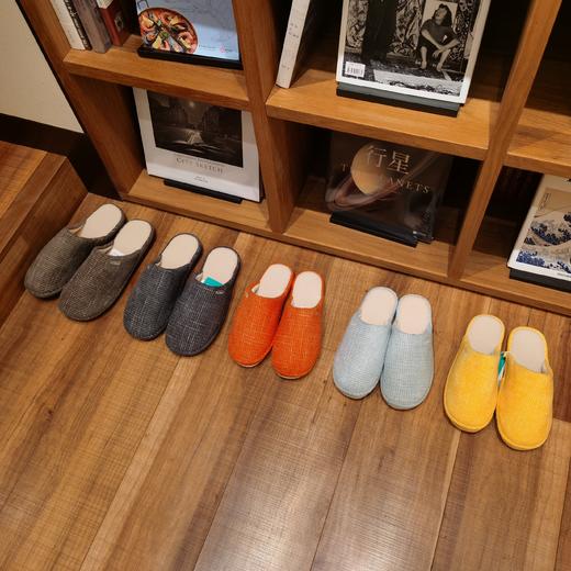 朴西冬季拖鞋家用厚底保暖柔软静音简约防滑加绒加厚居家男棉拖鞋 商品图1