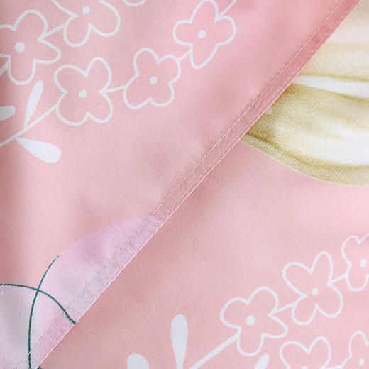 【紫韵家纺】“美丽约定”四件套（粉花）浅咖形象天地盒 商品图5