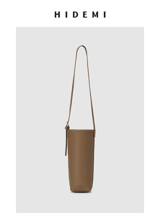 HIDEMI小酌红酒包（设计感水桶包小号） 酒红/卡其 商品图12