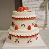 复古草莓-双层奶油蛋糕（提早24小时预定） 商品缩略图0