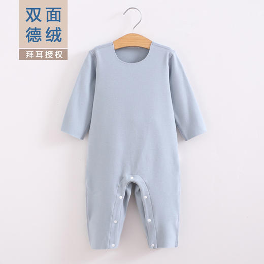 2021冬款儿童内衣保暖聚热背心无痕德绒爬服长袖连体 商品图4