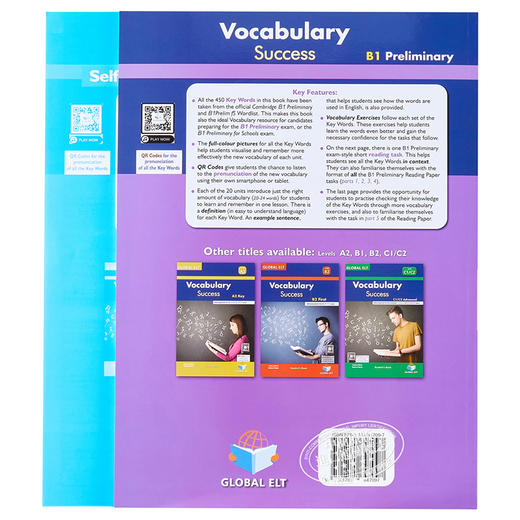 【中商原版】Vocabulary Success B1 Preliminary Self-study Edition 词汇成功B1初步自学套装 含答案 7-12岁 商品图1