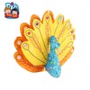 白胚涂色立体孔雀开屏创意材料包幼儿园装饰品手工diy美术绘画 商品缩略图4