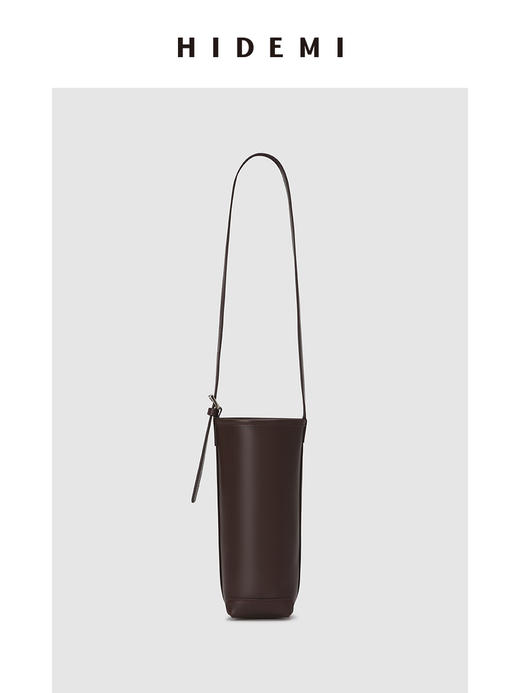 HIDEMI小酌红酒包（设计感水桶包小号） 酒红/卡其 商品图11