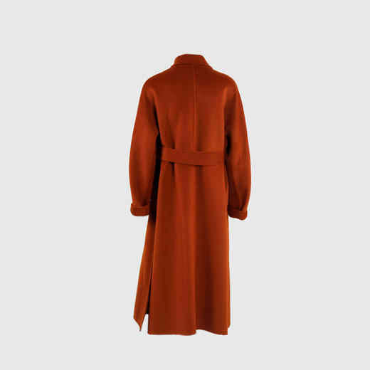 侧开叉经典双排扣通勤双面手工大衣 商品图3