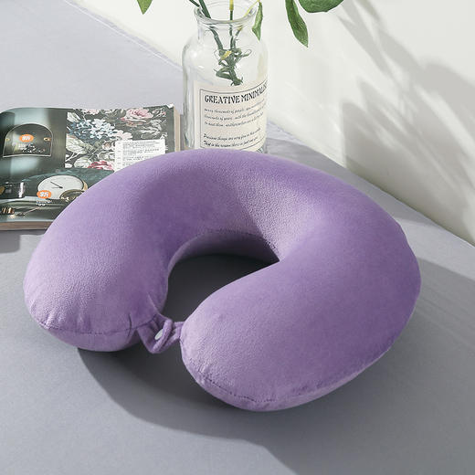 【紫韵家纺】记忆棉旅行套装橘色方形盒（两色可选） 商品图2