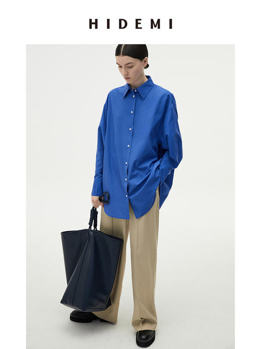 HIDEMI设计感水桶包大号 卡其/藏蓝 商品图10