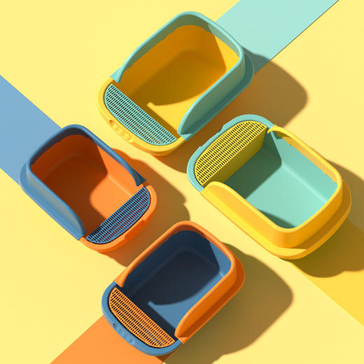 加大半封闭猫砂盆 防外溅猫厕所猫沙盆猫咪宠物用品 送猫砂铲 商品图0