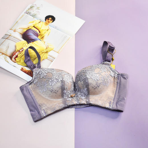 皇家丽美小胸显大中厚杯调整型内衣女聚拢收副乳文胸罩MWW1521-3 商品图8