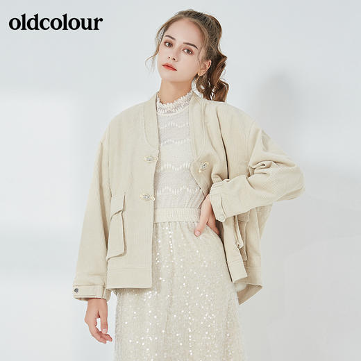 oldcolour2021秋季商场同款休闲百搭中外套女N34042437 商品图1
