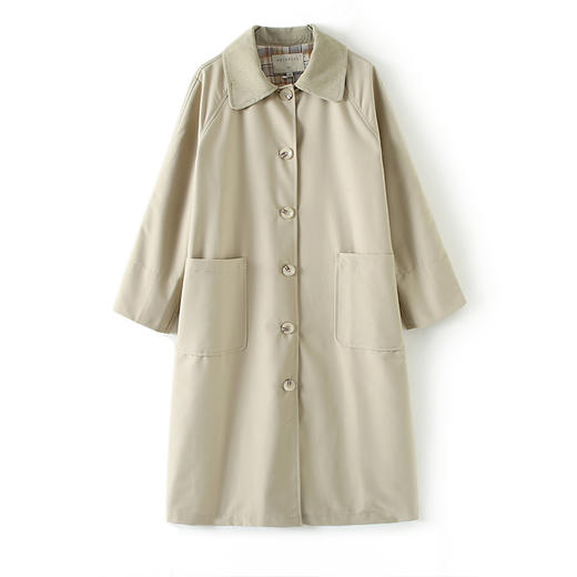 HeyDress法式复古风衣女中长款新款简约气质设计感外套 商品图4