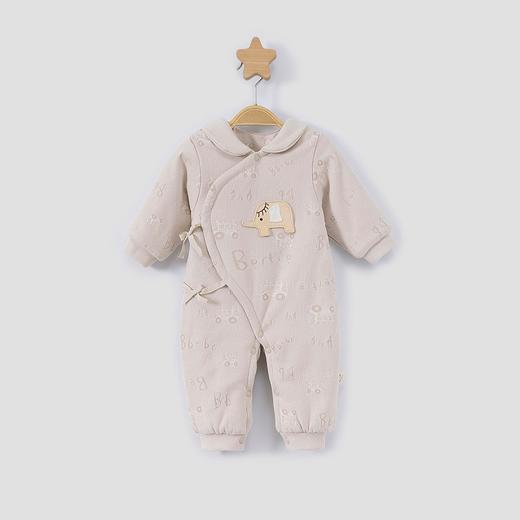 新生儿衣服宝宝女长袖连体衣秋冬夹棉加厚卡通哈衣棉服男秋季爬服 商品图2