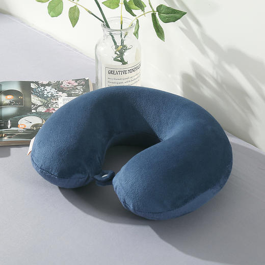 【紫韵家纺】记忆棉旅行套装橘色方形盒（两色可选） 商品图0