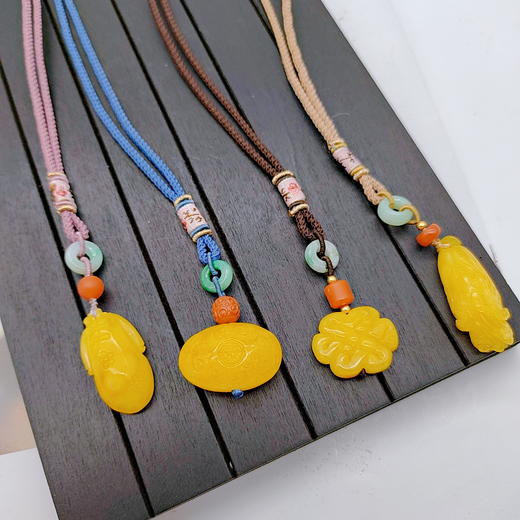 蜜蜡毛衣链一套（吉祥4件套） 商品图2