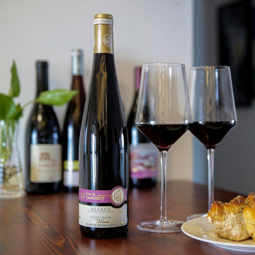 【赛斯乐】法国原装进口 阿尔萨斯达戈贝尔国王酒庄AOC窖藏黑皮诺干红葡萄酒精品酒庄酒 750ml 商品图7
