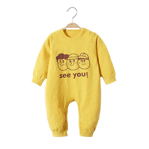 婴幼儿长袖连体衣秋装男新生儿连身衣服纯棉女宝宝哈衣爬服春秋款 商品图4