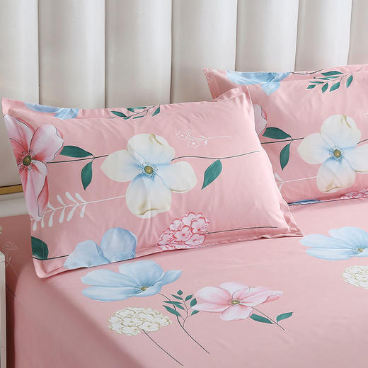 【紫韵家纺】“美丽约定”四件套（粉花）浅咖形象天地盒 商品图3