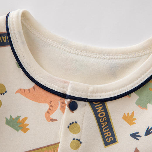 婴儿连体衣服男女宝宝衣服春秋新生幼儿长袖睡衣纯棉哈衣爬服秋装 商品图2