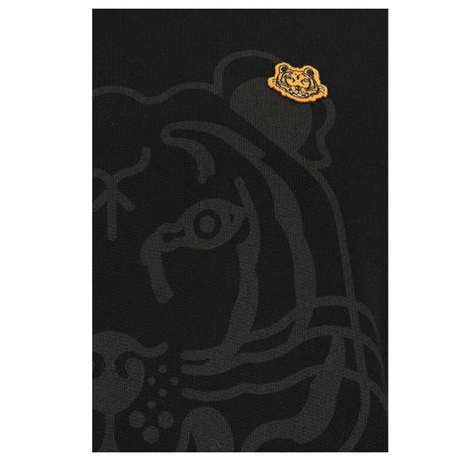 KENZO 高田贤三 虎头印花+小虎头 女士卫衣 黑色 FB62 SW831 4MO 99 商品图2