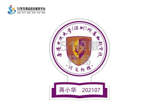 定制香港中文大学（深圳）附属知新学校熨烫校徽贴胸章缝制包邮51 商品图2