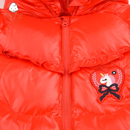 棉果果冬季女童中长款羽绒服M422102921732 商品图3