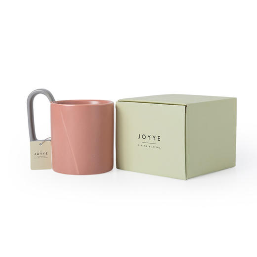 JOYYE卓艺多维空间陶瓷杯TMC0120049水杯男办公室女简约咖啡杯马克笔 商品图3