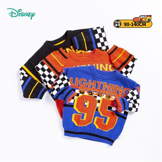 迪士尼麦昆赛车酷炫男童春秋新款宝宝针织保暖套头毛衣 商品图2