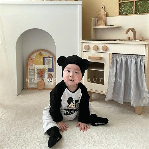 童装婴儿连体衣ins韩国婴童爬服幼儿宝宝连身衣秋装男童卡通哈衣 商品图3