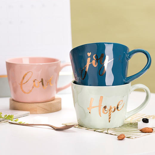 JOYYE卓艺单品悦己杯TFC0118015咖啡杯喝水杯子小精致欧式小奢华水杯办公室女家用马克杯 商品图0