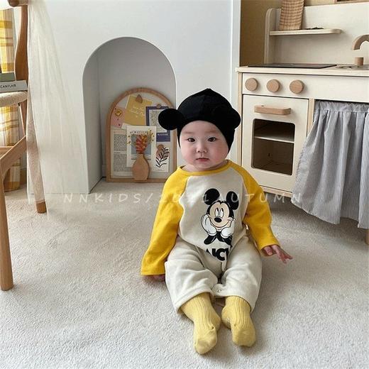 童装婴儿连体衣ins韩国婴童爬服幼儿宝宝连身衣秋装男童卡通哈衣 商品图1