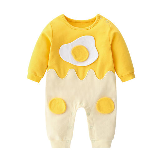 男童婴儿空调服装连体衣春秋季夏装新生儿爬服哈衣宝宝连身衣批发 商品图0