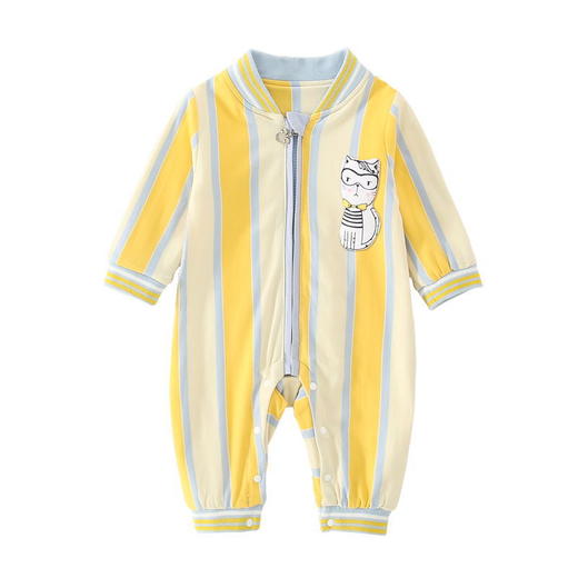 小熊印花款婴童连体衣春秋装棒球外出爬服男童潮 新品上新 商品图2