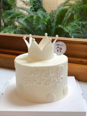 四寸翻糖皇冠奶油蛋糕 下单前请仔细阅读商品详情