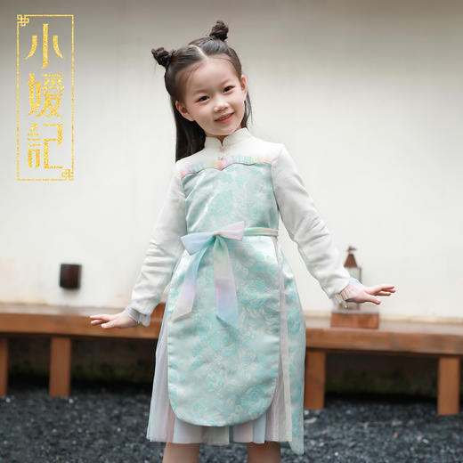 非质量问题不退换哦~小嫒記 原创女童秋装连衣裙汉服新款洋气春古装儿童公主裙子知否襦裙 商品图0