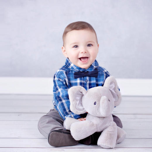 BABY GUND 菲比小象躲猫猫会唱歌 毛绒玩偶 商品图3