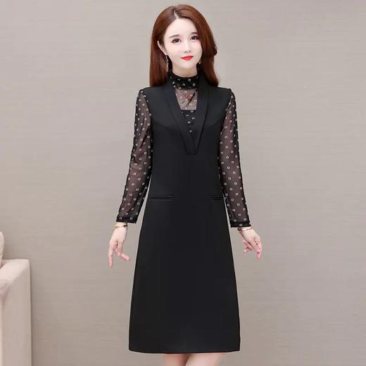 WE TYH21866修身显瘦长袖印花连衣裙 商品图2