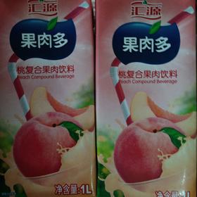 汇源果肉多桃复合果肉饮料1L