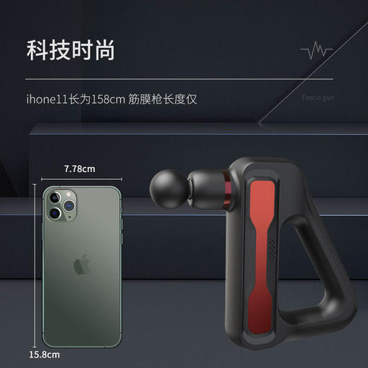 【深层次按摩 瞬间释放疲劳感】三角筋膜枪 按摩器肌肉深度放松锻炼缓解肌肉酸痛缓解疲劳感 高频率健康健身器材 送礼必备 商品图1