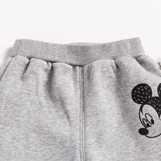 迪士尼米奇卡通男童潮流宝宝春秋时尚休闲长裤保暖抓绒裤子 商品图5